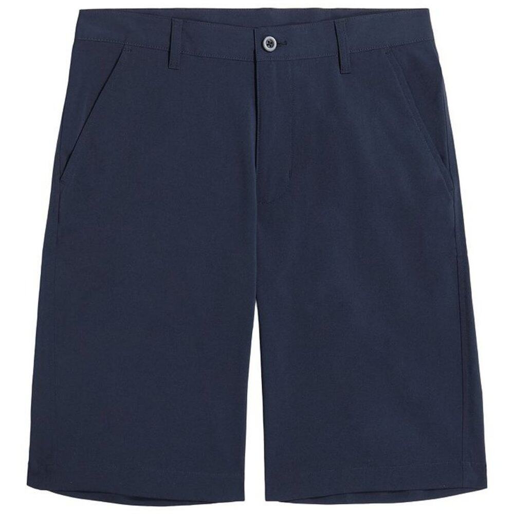 IZOD Boys Flat Front Performance Shorts - 16 Husky - Navy - New with Tags
